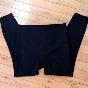 RBX Black Ribbed Leggings Sz M